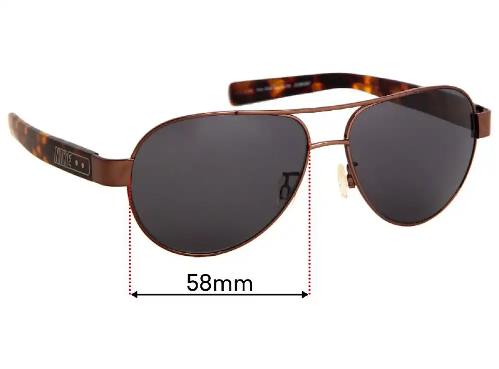 Sunglass Fix Lentilles de Remplacement pour Nike NSW Sun Rx 04 - 58mm Wide Sunglass Fix Lentilles de Remplacement pour Nike NSW Sun Rx 04 - 58mm Wide