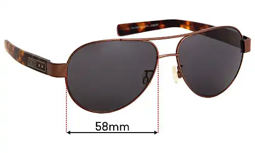 Sunglass Fix Lentilles de Remplacement pour Nike NSW Sun Rx 04 - 58mm Wide Nike NSW Sun Rx 04 Lentilles de Remplacement 58mm wide