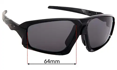 Sunglass Fix Lentilles de Remplacement pour Oakley Field Jacket OO9402 - 64mm Wide Oakley Field Jacket OO9402 Lentilles de Remplacement 64mm wide