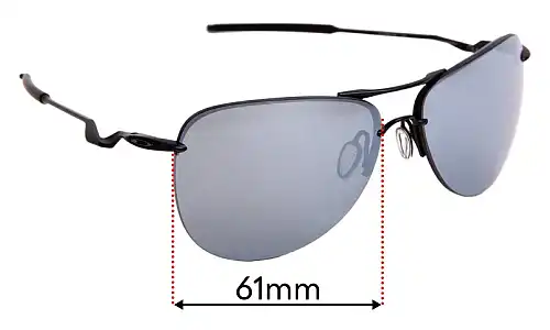 Sunglass Fix Lentilles de Remplacement pour Oakley Tailpin OO4086 - 61mm Wide Oakley Tailpin OO4086 Lentilles de Remplacement 61mm wide