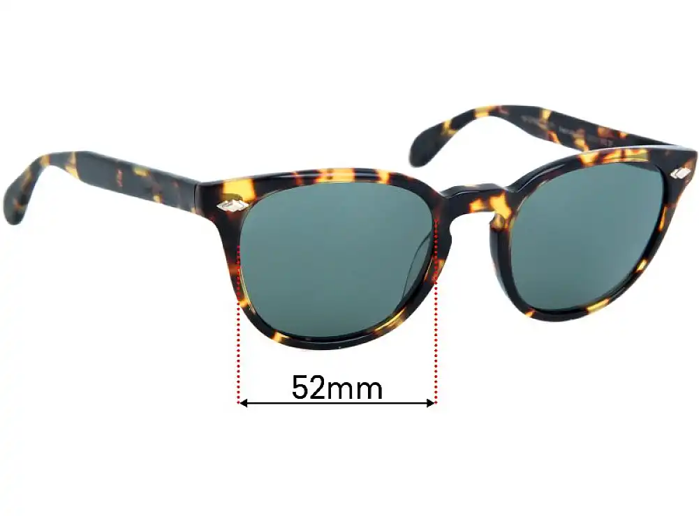 Sunglass Fix Lentilles de Remplacement pour Oliver Peoples Sheldrake Plus OV5315S - 52mm Wide Sunglass Fix Lentilles de Remplacement pour Oliver Peoples Sheldrake Plus OV5315S - 52mm Wide