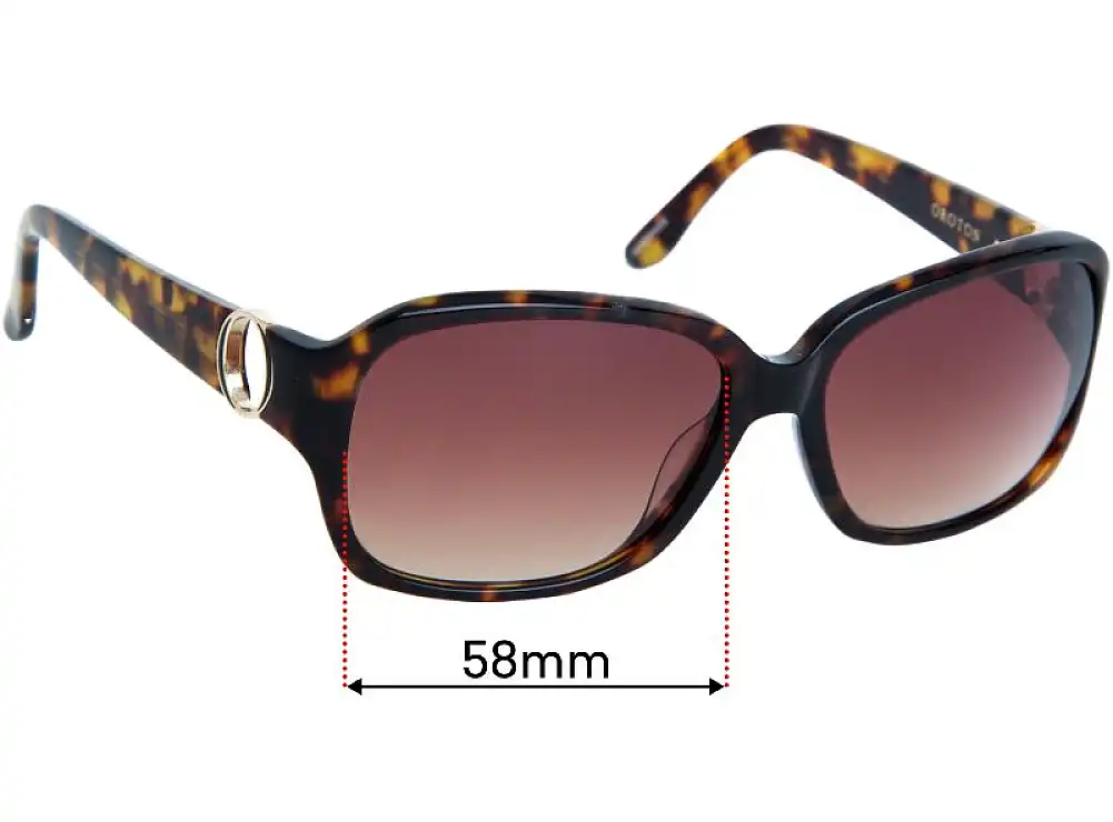 Sunglass Fix Lentilles de Remplacement pour Oroton Jade - 58mm Wide Sunglass Fix Lentilles de Remplacement pour Oroton Jade - 58mm Wide