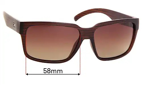 Sunglass Fix Lentilles de Remplacement pour Otis The Double - 58mm Wide Otis The Double Lentilles de Remplacement 58mm wide