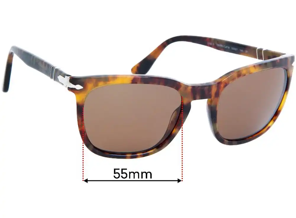 Sunglass Fix Verres de Remplacement pour Persol 3193-S - 55mm Wide Sunglass Fix Verres de Remplacement pour Persol 3193-S - 55mm Wide