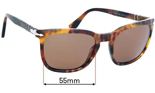 Sunglass Fix Verres de Remplacement pour Persol 3193-S - 55mm Wide Sunglass Fix Verres de Remplacement pour Persol 3193-S - 55mm Wide