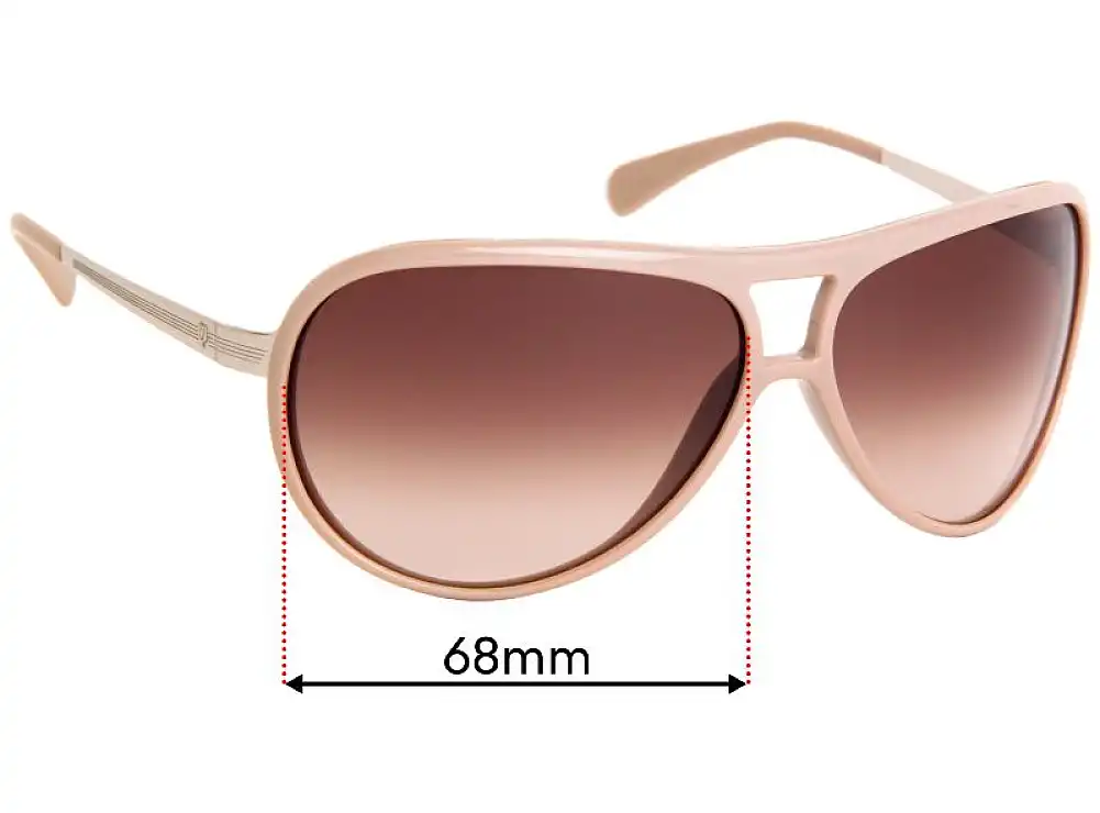 Sunglass Fix Lentilles de Remplacement pour Police S8383 - 68mm Wide Sunglass Fix Lentilles de Remplacement pour Police S8383 - 68mm Wide