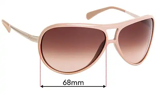 Sunglass Fix Lentilles de Remplacement pour Police S8383 - 68mm Wide Police S8383 Lentilles de Remplacement 68mm wide