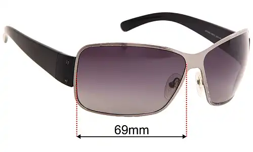 Sunglass Fix Lentilles de Remplacement pour Prada SPS56G - 69mm Wide Prada SPS56G Lentilles de Remplacement 69mm wide