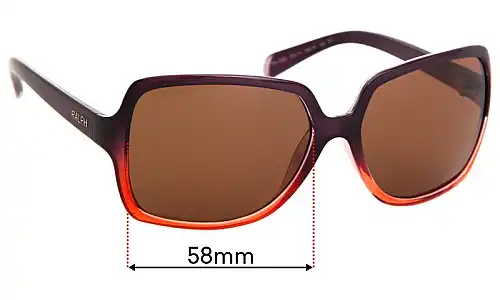 Sunglass Fix Lentilles de Remplacement pour Polo RA 5089 - 58mm Wide Polo RA 5089 Lentilles de Remplacement 58mm wide