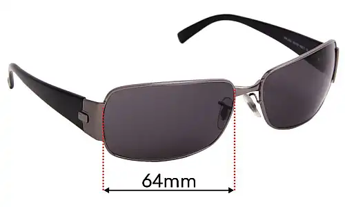 Sunglass Fix Lentilles de Remplacement pour Ray Ban RB3332 - 64mm Wide Ray Ban RB3332 Lentilles de Remplacement 64mm wide