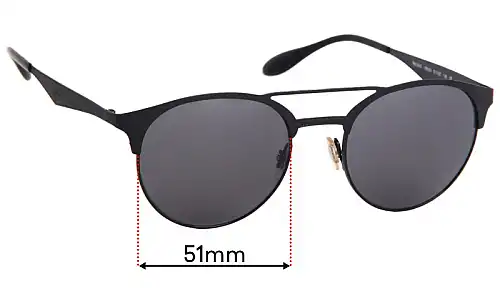 Sunglass Fix Lentilles de Remplacement pour Ray-Ban RB3545 - 51mm Wide Ray-Ban RB3545 Lentilles de Remplacement 51mm wide