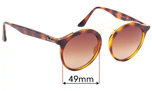 Sunglass Fix Lentilles de Remplacement pour Ray Ban RB4256 Large - 49mm Wide Ray Ban RB4256 Large Lentilles de Remplacement 49mm wide