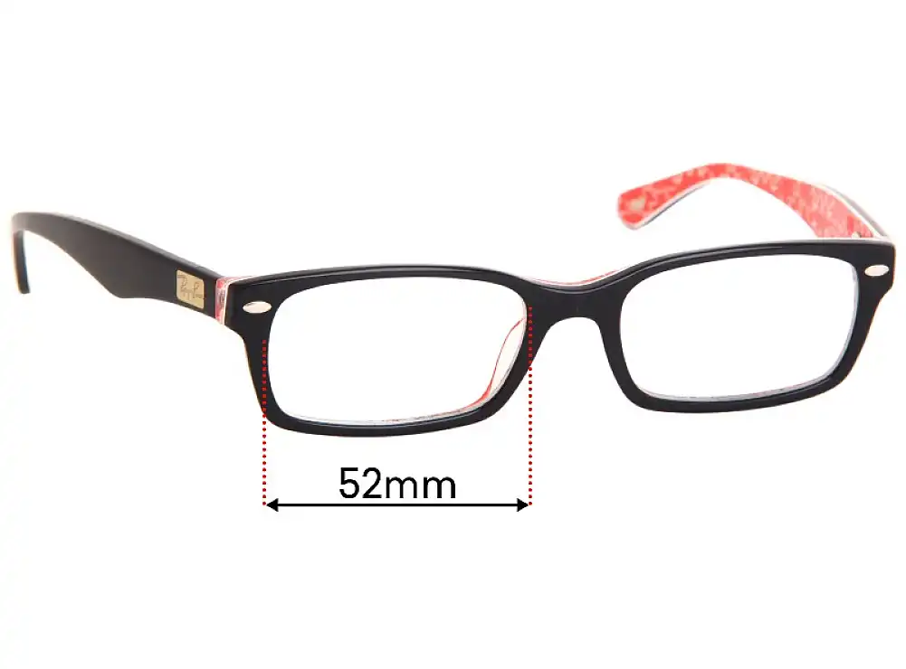 Sunglass Fix Lentilles de Remplacement pour Ray-Ban RB5206 - 54mm Wide Sunglass Fix Lentilles de Remplacement pour Ray-Ban RB5206 - 54mm Wide