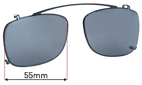 Sunglass Fix Lentilles de Remplacement pour Ray-Ban RB5228-C - 55mm Wide Ray-Ban RB5228-C Lentilles de Remplacement 55mm wide