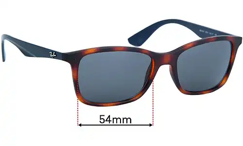 Sunglass Fix Lentilles de Remplacement pour Ray-Ban RB7047 - 54mm Wide Ray-Ban RB7047 Lentilles de Remplacement 54mm wide