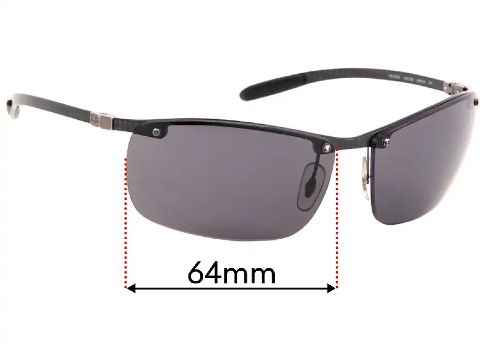 Sunglass Fix Lentilles de Remplacement pour Ray-Ban RB8306 Tech - 64mm Wide Sunglass Fix Lentilles de Remplacement pour Ray-Ban RB8306 Tech - 64mm Wide