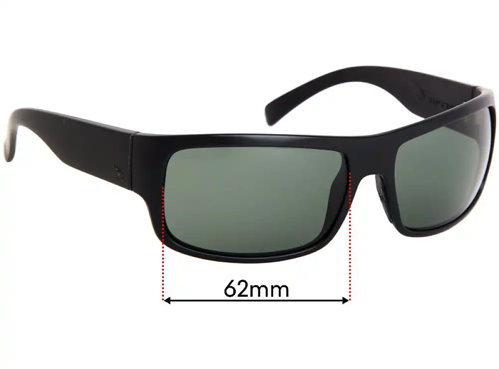 Sunglass Fix Lentilles de Remplacement pour Rip Curl Raglan - 62mm Wide Sunglass Fix Lentilles de Remplacement pour Rip Curl Raglan - 62mm Wide