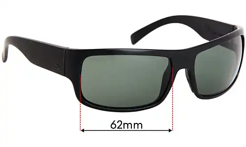 Sunglass Fix Lentilles de Remplacement pour Rip Curl Raglan - 62mm Wide Rip Curl Raglan Lentilles de Remplacement 62mm wide