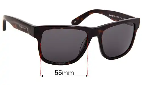 Sunglass Fix Verres de Remplacement pour Shady Rays SE:17 - 55mm Wide Sunglass Fix Verres de Remplacement pour Shady Rays SE:17 - 55mm Wide