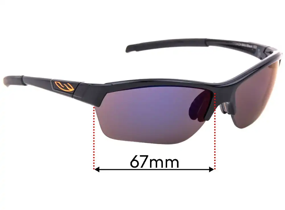 Sunglass Fix Lentilles de Remplacement pour Smith Approach Max - 67mm Wide Sunglass Fix Lentilles de Remplacement pour Smith Approach Max - 67mm Wide