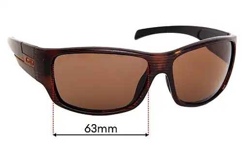 Sunglass Fix Verres de Remplacement pour Smith Unknown Model - 63mm Wide Sunglass Fix Verres de Remplacement pour Smith Unknown Model - 63mm Wide