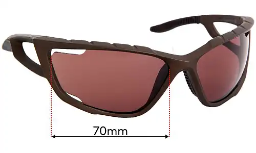 Sunglass Fix Lentilles de Remplacement pour Specialized Divide - 70mm Wide Specialized Divide Lentilles de Remplacement 70mm wide