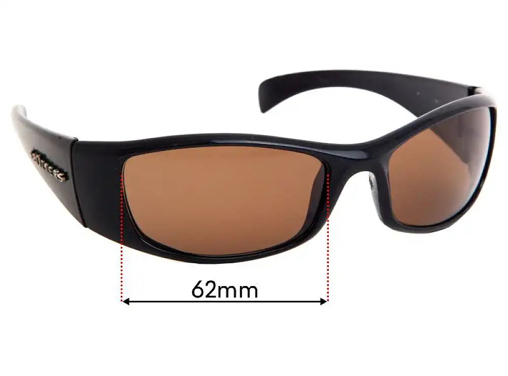 Sunglass Fix Verres de Remplacement pour Spotters Artic - 62mm Wide Sunglass Fix Verres de Remplacement pour Spotters Artic - 62mm Wide