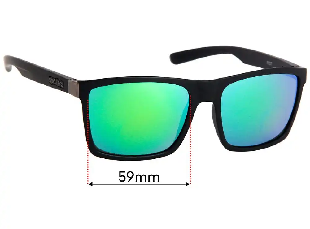 Sunglass Fix Verres de Remplacement pour Spotters Riot - 59mm Wide Sunglass Fix Verres de Remplacement pour Spotters Riot - 59mm Wide