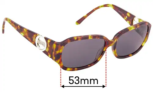 Sunglass Fix Lentilles de Remplacement pour Stephanie Leigh 14SL3PSJ - 53mm Wide Stephanie Leigh 14SL3PSJ Lentilles de Remplacement 53mm wide