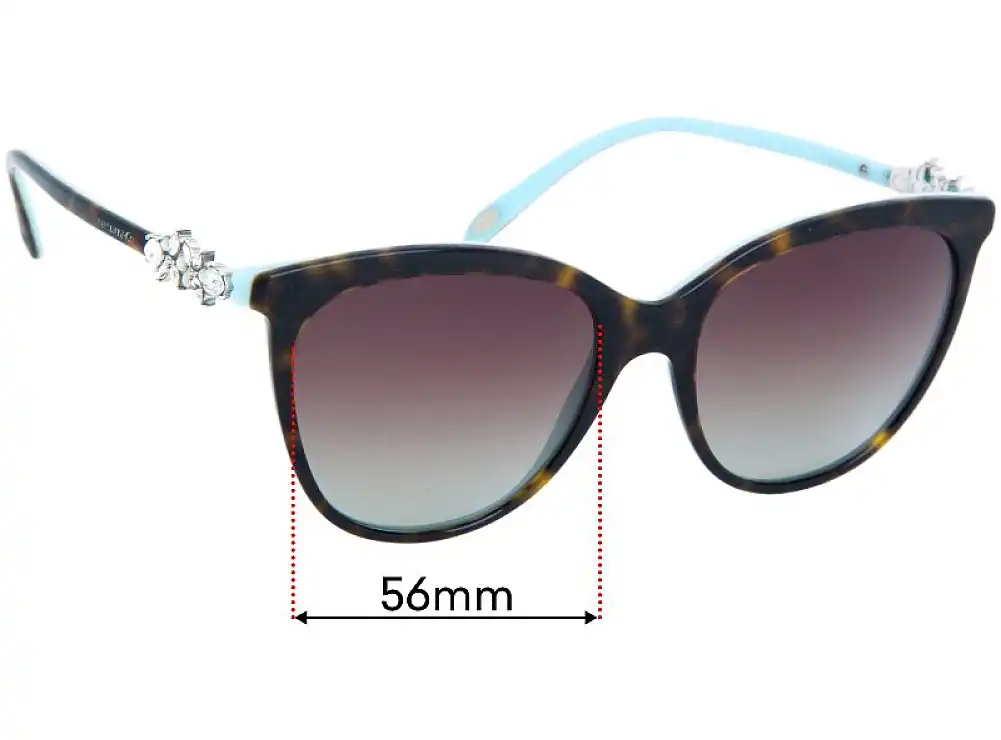 Sunglass Fix Verres de Remplacement pour Tiffany & Co TF 4131-H-B - 56mm Wide Sunglass Fix Verres de Remplacement pour Tiffany & Co TF 4131-H-B - 56mm Wide