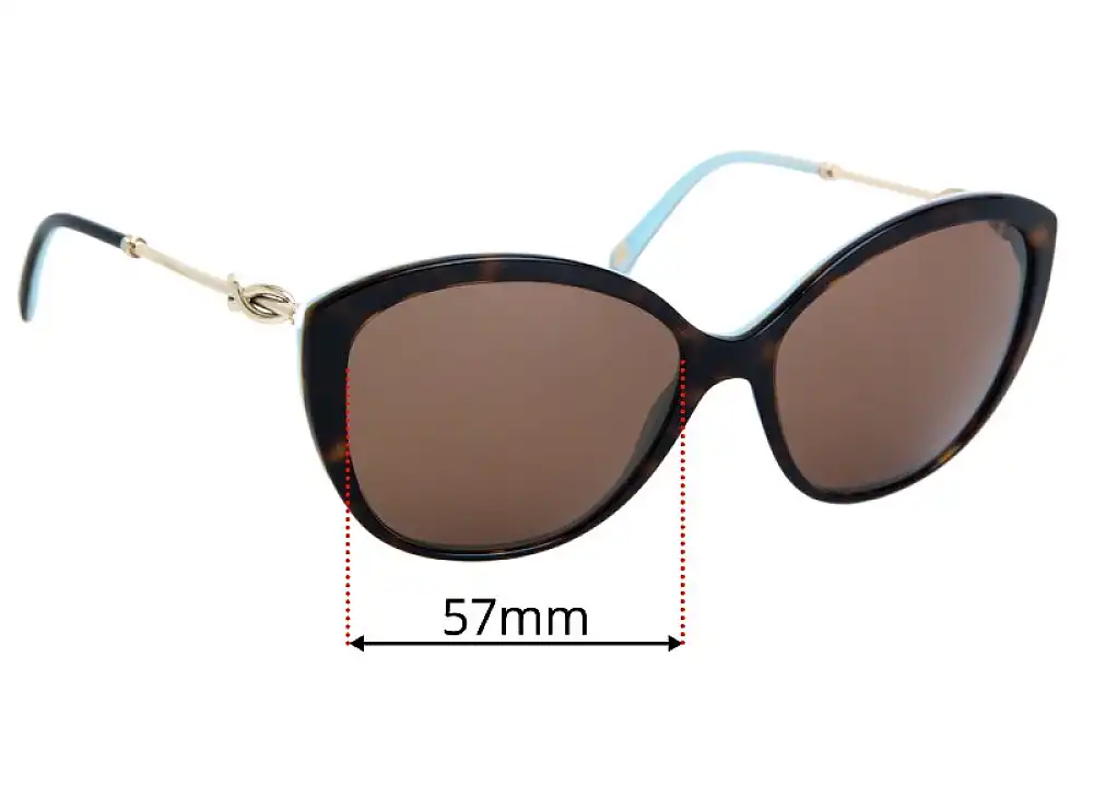 Sunglass Fix Lentilles de Remplacement pour Tiffany & Co TF4144-B - 57mm Wide Sunglass Fix Lentilles de Remplacement pour Tiffany & Co TF4144-B - 57mm Wide