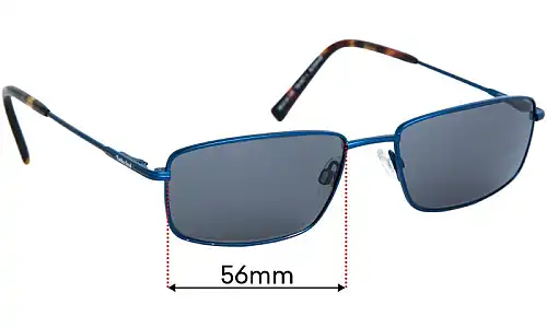 Sunglass Fix Lentilles de Remplacement pour Timberland TB1607 - 56mm Wide Timberland TB1607 Lentilles de Remplacement 56mm wide