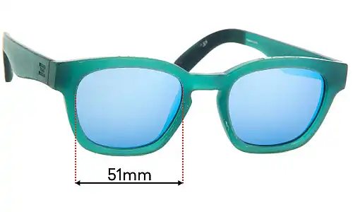 Sunglass Fix Verres de Remplacement pour Toms Bowery - 51mm Wide Sunglass Fix Verres de Remplacement pour Toms Bowery - 51mm Wide