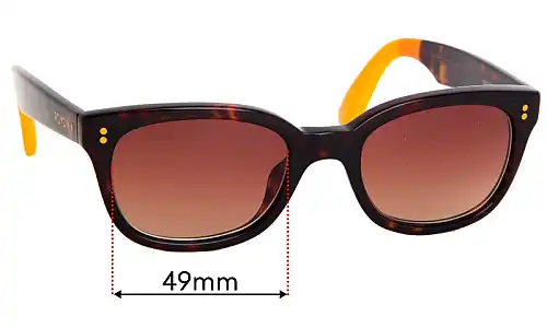 Sunglass Fix Lentilles de Remplacement pour Toms Lyndi - 49mm Wide Toms Lyndi Lentilles de Remplacement 49mm wide