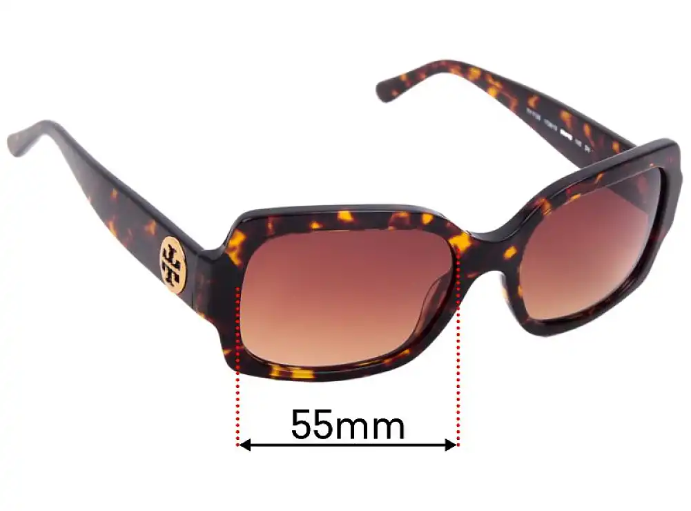 Sunglass Fix Lentilles de Remplacement pour Tory Burch TY7135 - 55mm Wide Sunglass Fix Lentilles de Remplacement pour Tory Burch TY7135 - 55mm Wide