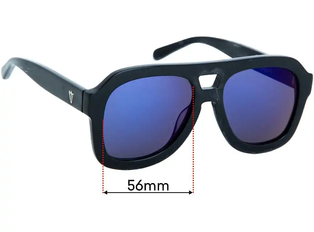Sunglass Fix Verres de Remplacement pour Valley Forks - 56mm Wide Sunglass Fix Verres de Remplacement pour Valley Forks - 56mm Wide