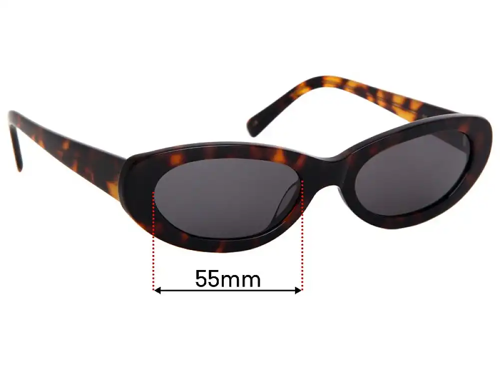 Sunglass Fix Verres de Remplacement pour Vehla Willow - 55mm Wide Sunglass Fix Verres de Remplacement pour Vehla Willow - 55mm Wide
