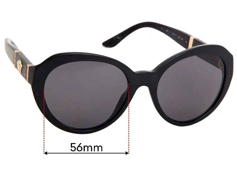 Sunglass Fix Lentilles de Remplacement pour Versace MOD 4306-Q - 56mm Wide Sunglass Fix Lentilles de Remplacement pour Versace MOD 4306-Q - 56mm Wide