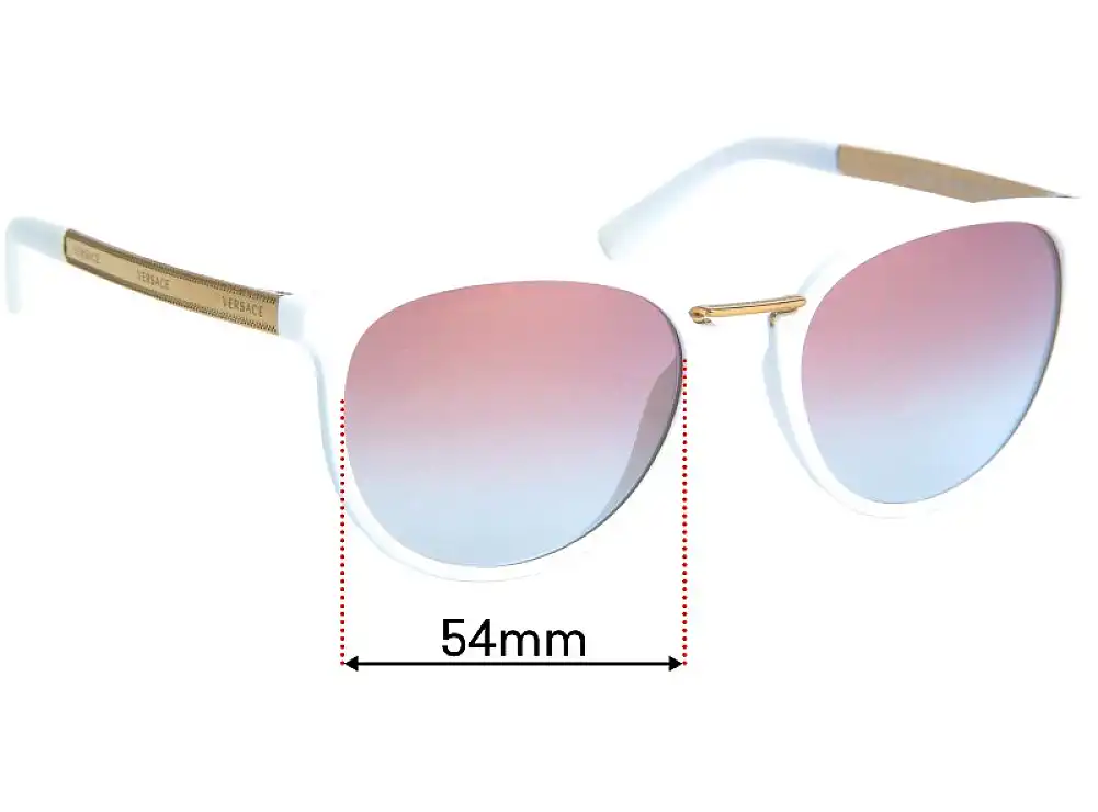 Sunglass Fix Verres de Remplacement pour Versace MOD 4366 - 54mm Wide Sunglass Fix Verres de Remplacement pour Versace MOD 4366 - 54mm Wide