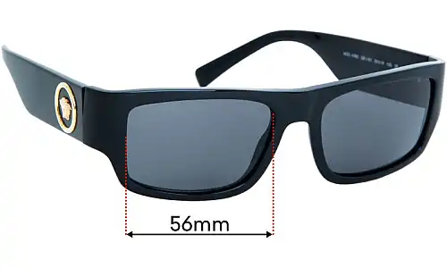 Versace MOD 4385 Replacement Lenses 56mm Versace MOD 4385 Sunglass Replacement Lenses - 56mm Wide