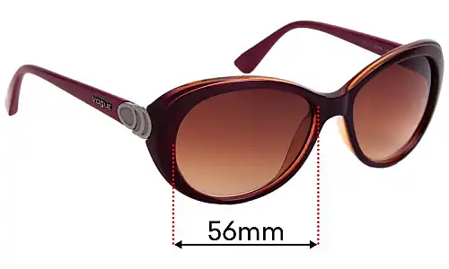 Sunglass Fix Verres de Remplacement pour Vogue VO2770-S - 56mm Wide Sunglass Fix Verres de Remplacement pour Vogue VO2770-S - 56mm Wide