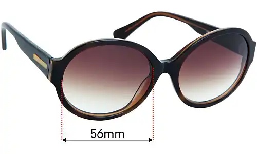 Sunglass Fix Verres de Remplacement pour Wayne Cooper Oceane - 56mm Wide Sunglass Fix Verres de Remplacement pour Wayne Cooper Oceane - 56mm Wide