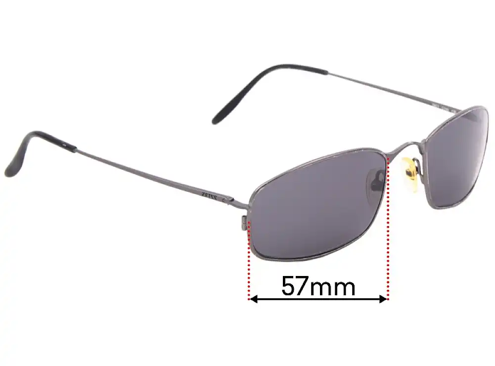 Sunglass Fix Lentilles de Remplacement pour Zeiss 1821 - 57mm Wide Sunglass Fix Lentilles de Remplacement pour Zeiss 1821 - 57mm Wide