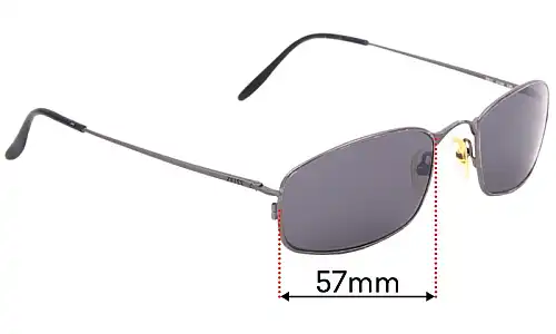 Sunglass Fix Lentilles de Remplacement pour Zeiss 1821 - 57mm Wide Zeiss 1821 Lentilles de Remplacement 57mm wide