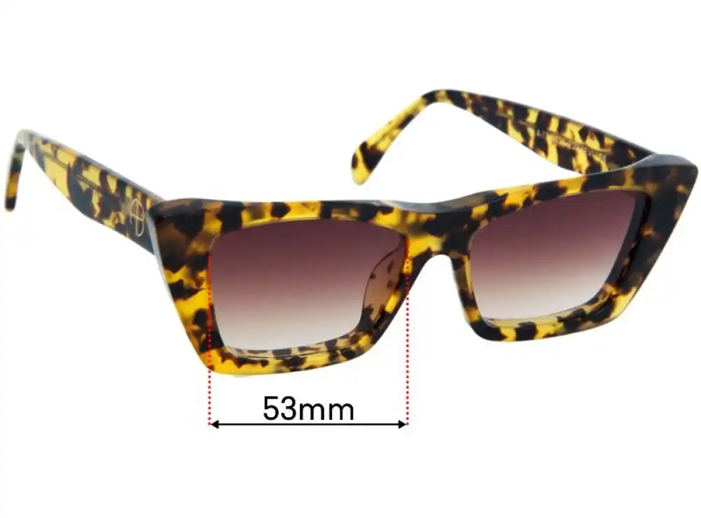 Sunglass Fix Verres de Remplacement pour Anine Bing Levi - 53mm Wide Sunglass Fix Verres de Remplacement pour Anine Bing Levi - 53mm Wide
