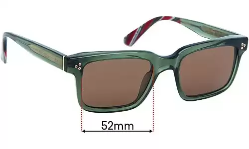 Sunglass Fix Verres de Remplacement pour Etnia Barcelona Quinn Sun - 52mm Wide Sunglass Fix Verres de Remplacement pour Etnia Barcelona Quinn Sun - 52mm Wide
