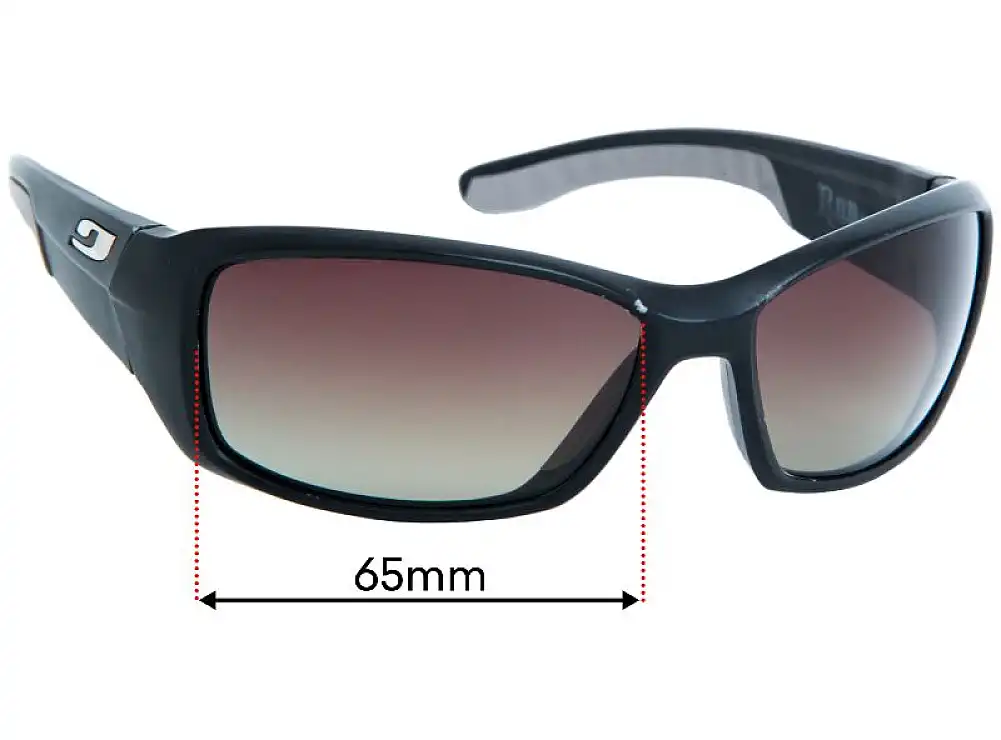Sunglass Fix Verres de Remplacement pour Julbo Run - 65mm Wide Sunglass Fix Verres de Remplacement pour Julbo Run - 65mm Wide