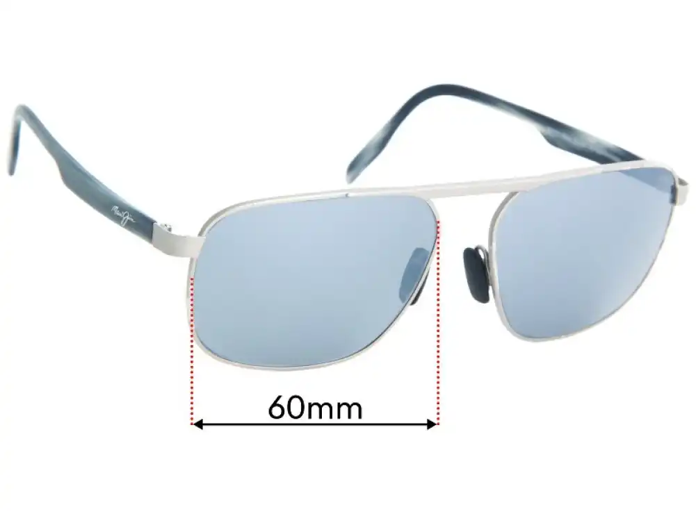 Sunglass Fix Verres de Remplacement pour Maui Jim MJ777 Waihee Ridge - 60mm Wide Sunglass Fix Verres de Remplacement pour Maui Jim MJ777 Waihee Ridge - 60mm Wide
