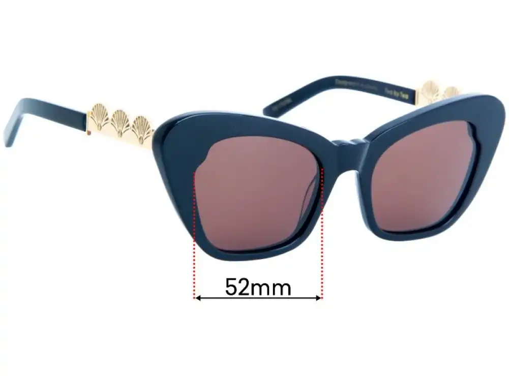 Sunglass Fix Lentilles de Remplacement pour Pared Two By Two - 52mm Wide Sunglass Fix Lentilles de Remplacement pour Pared Two By Two - 52mm Wide
