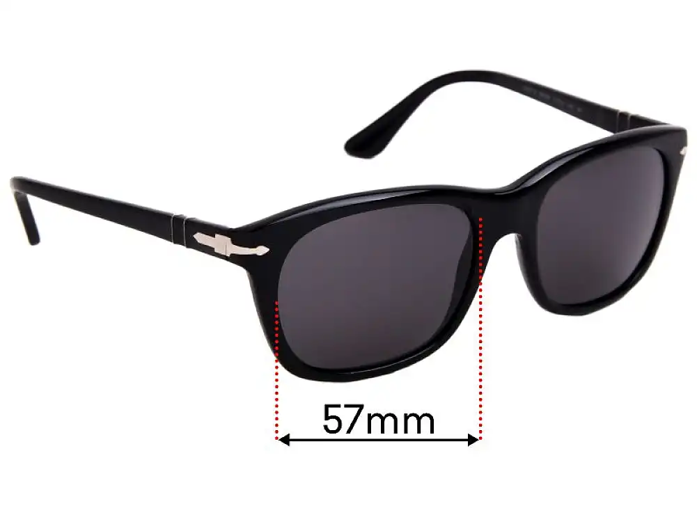 Sunglass Fix Verres de Remplacement pour Persol 3101-S - 57mm Wide Sunglass Fix Verres de Remplacement pour Persol 3101-S - 57mm Wide